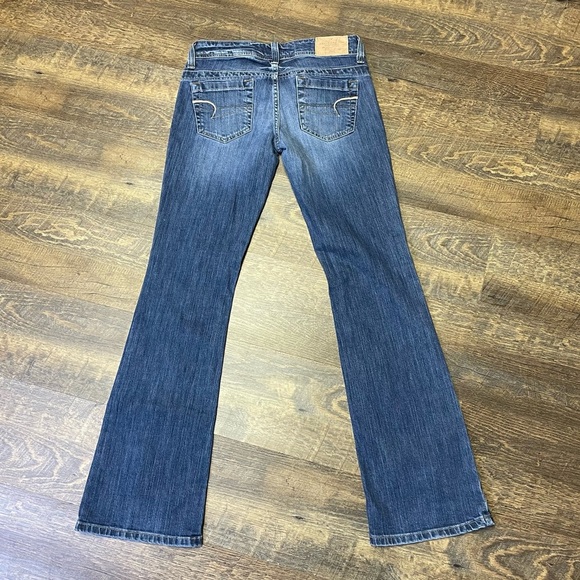 Vintage 90s Y2K American Eagle AE Artist Jeans Womens 4 Low Rise Blue Denim - Picture 7 of 12